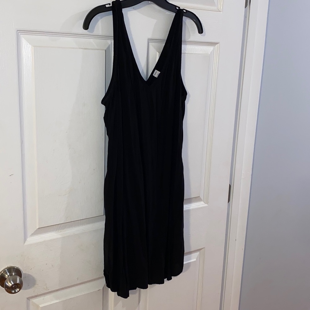 Black pull on dress